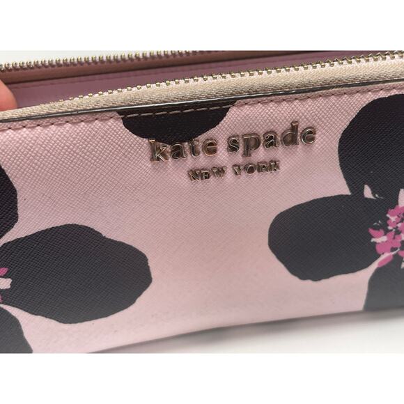 Kate Spade Pink and Black Floral Wallet - Picture 7 of 14
